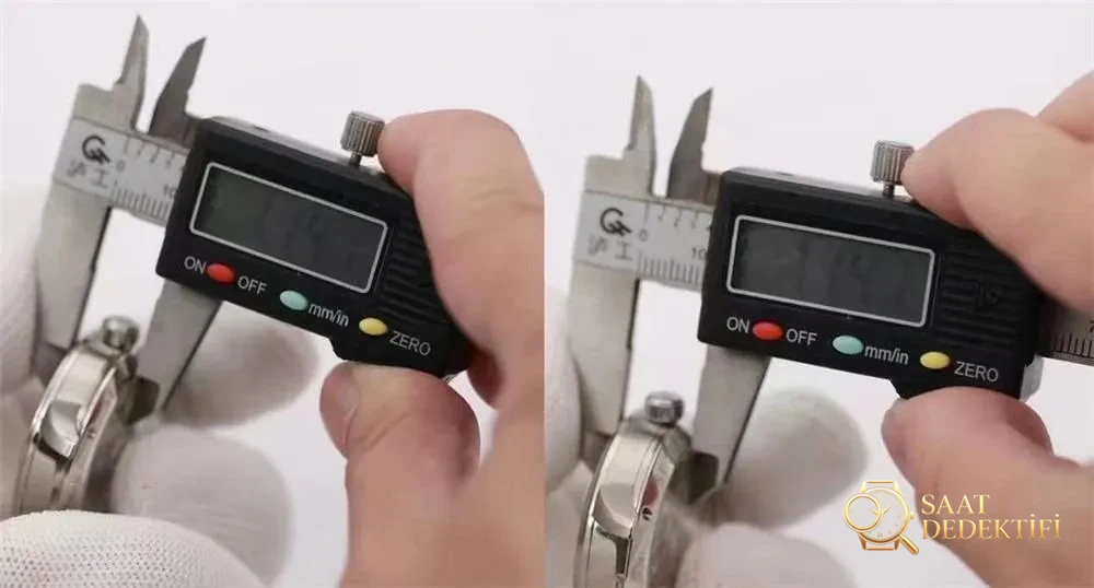Gerçek-Replika Karşılaştırması: GL Factory Glashütte Senator Büyük Tarih Gerçek Ay Evreli Replika Saat - Makro Kadran ve İndeks İşçiliği