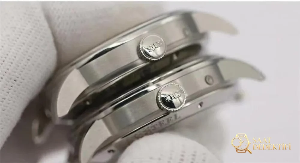 Gerçek-Replika Karşılaştırması: GL Factory Glashütte Senator Büyük Tarih Gerçek Ay Evreli Replika Saat - Klips Kilidi ve Lazer Damgalar