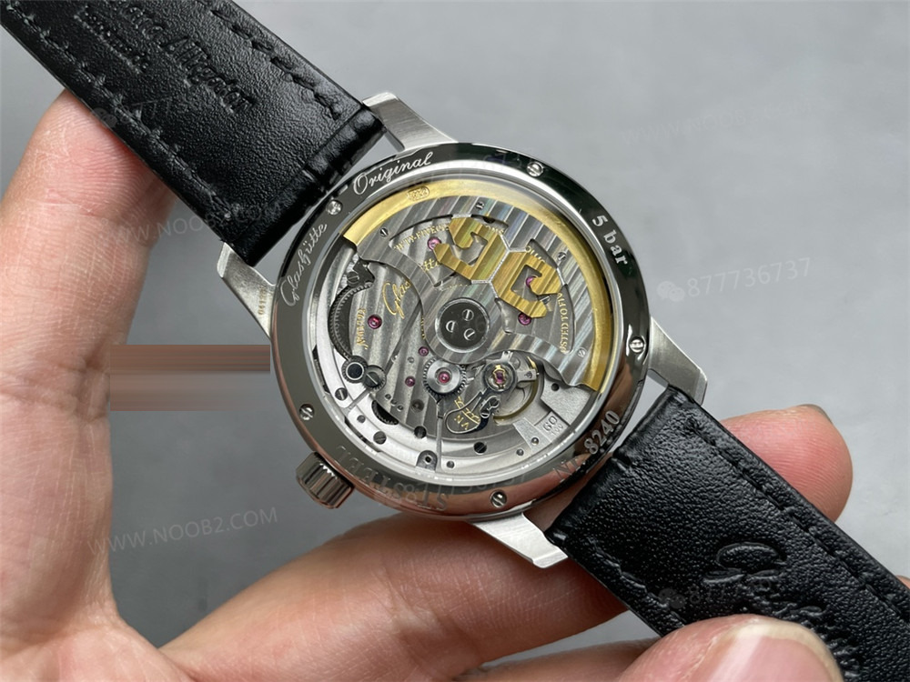 Gerçek-Replika Karşılaştırması: GL Factory Glashütte Senator Büyük Tarih Gerçek Ay Evreli Replika Saat — 17. fotoğraf