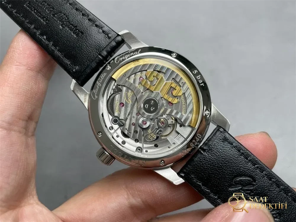 Gerçek-Replika Karşılaştırması: GL Factory Glashütte Senator Büyük Tarih Gerçek Ay Evreli Replika Saat - Kadran İbreleri ve Saniye Akışı