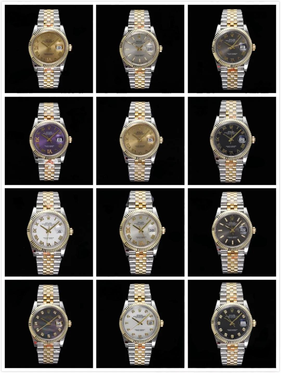 Gerçek-replika karşılaştırması: GM Factory Rolex Datejust 36 mm beş sıralı bilezik, 3235 tek parça mekanizma V3 versiyon, altın kaplama seri orijinal ile inceleme - Mekanizma Çark Dizilimi ve Taş Yatakları