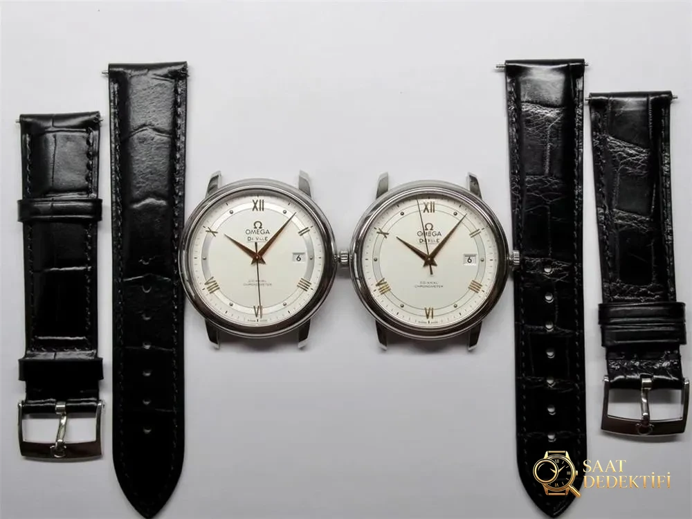 Gerçek-Replika Karşılaştırması: GP Factory Omega De Ville V2 Zarif Erkek Saati ile Orijinalin Karşılaştırması - Kadran Detayı ve Bezel İşçiliği