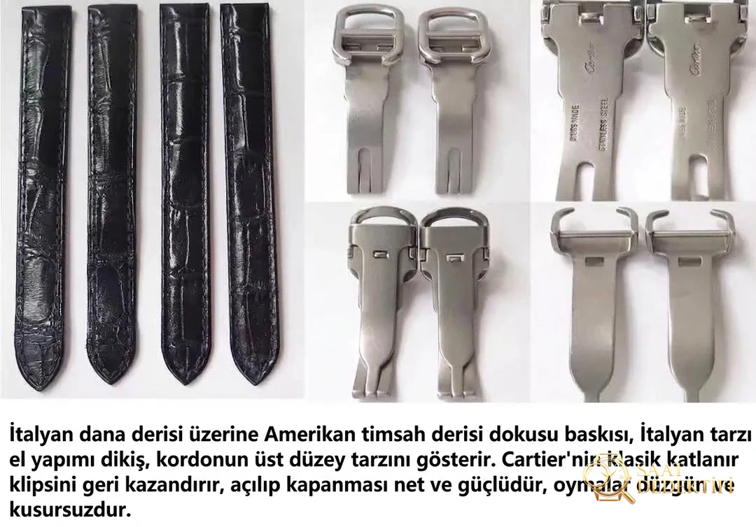Gerçek-replika karşılaştırması: GS Factory Cartier Tank Americaine WSTA0016 kadın İsviçre kuvars mekanizmalı replika saat ile orijinali arasındaki fark nerede? Bu fabrika nasıl? - Mekanizma Zemberek ve Balans Detayı