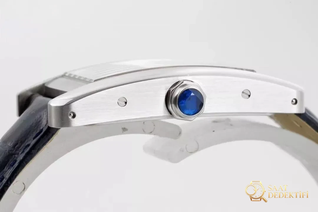 Gerçek-replika karşılaştırması: GS Factory Cartier Tank Americaine WSTA0016 kadın İsviçre kuvars mekanizmalı replika saat ile orijinali arasındaki fark nerede? Bu fabrika nasıl? - Bilezik Bakla Ayrımı ve Pim Yapısı