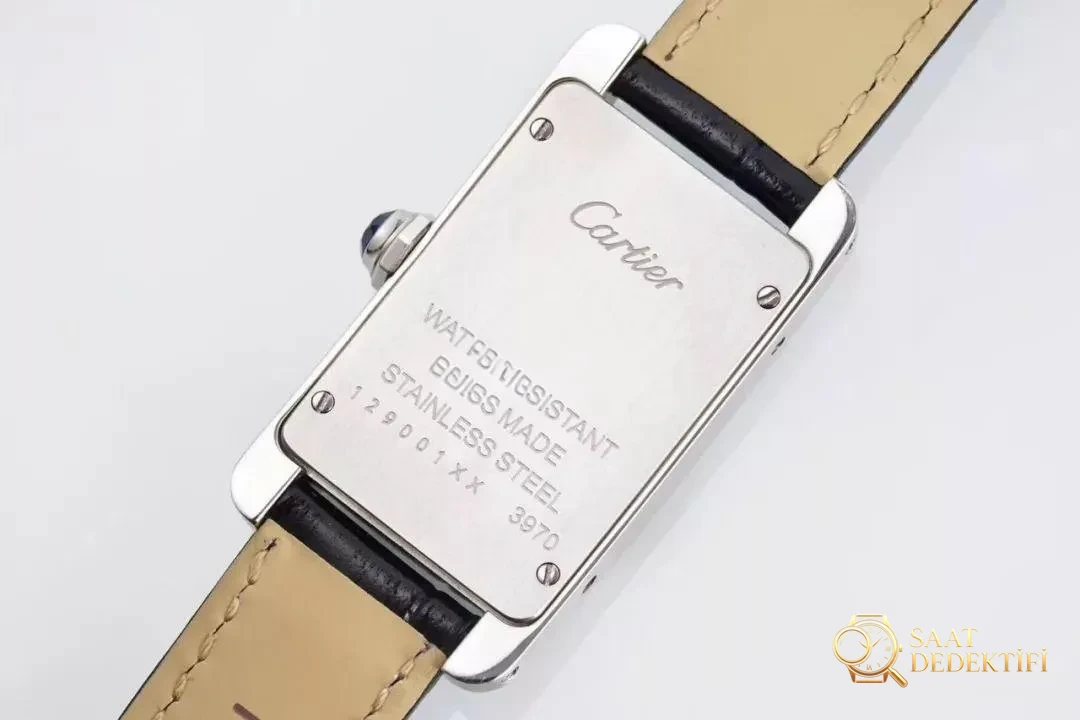 Gerçek-replika karşılaştırması: GS Factory Cartier Tank Americaine WSTA0016 kadın İsviçre kuvars mekanizmalı replika saat ile orijinali arasındaki fark nerede? Bu fabrika nasıl? - Toka İçi Mikro Ayar Mekanizması