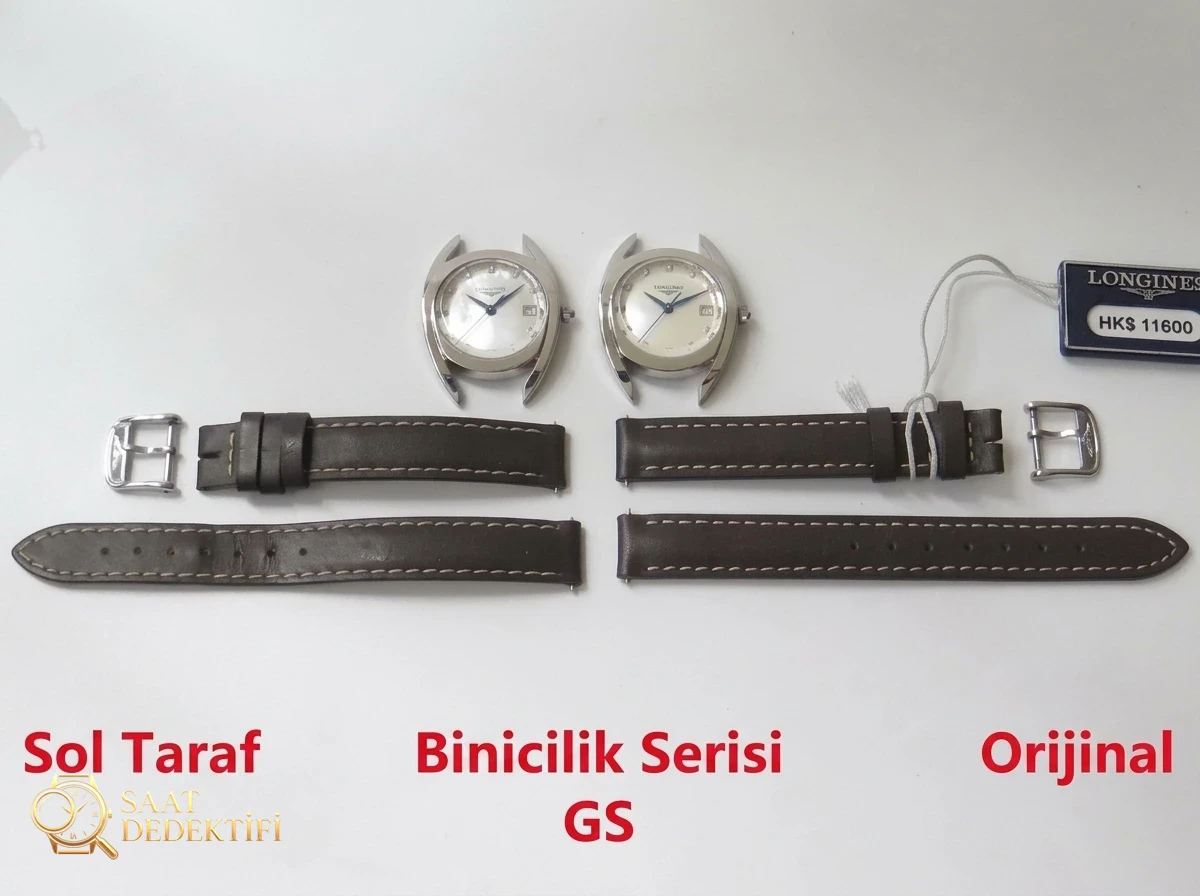 Gerçek-Replika Karşılaştırması: GS Factory Longines Equestrian Serisi Kadın Replika Saat, İsviçre Orijinal 152 Mekanizma - Kasa Profili ve Kurma Kolu İncelemesi