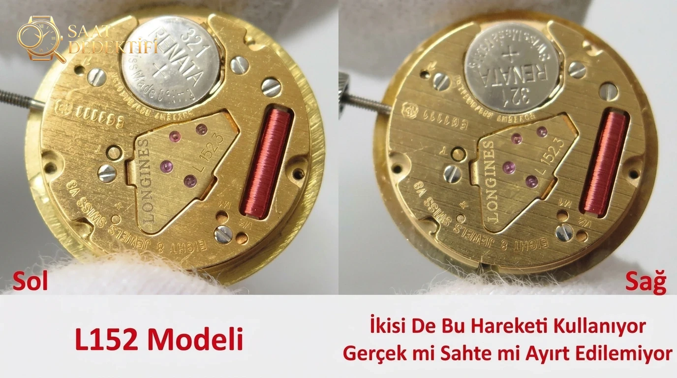 Gerçek-Replika Karşılaştırması: GS Factory Longines Equestrian Serisi Kadın Replika Saat, İsviçre Orijinal 152 Mekanizma - Tepe Koruması ve Ayar Fonksiyonu
