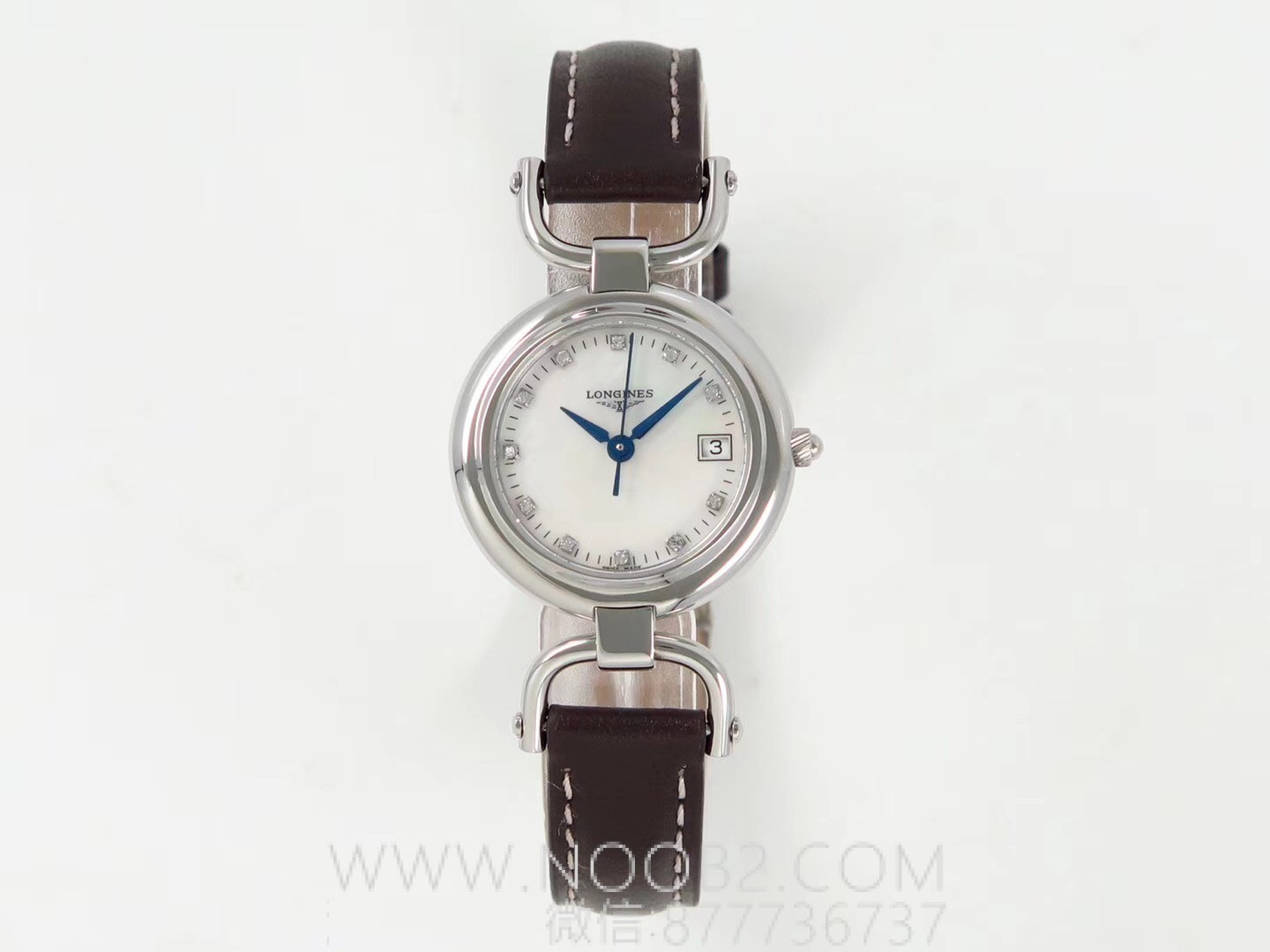 Gerçek-replika karşılaştırması: GS Factory Longines Equestrian serisi kadın replika saati 26,5 mm orijinal İsviçre 152 kuvars mekanizmasıyla orijinaline kıyasla nasıl? İlk bakışta sahte olduğu belli olur mu? — 5. fotoğraf
