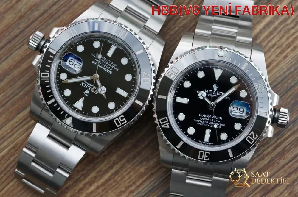 Vero e replica: qual è la differenza tra il Rolex Submariner nero HBBV6 Factory e l'originale? - Copertina posteriore e dettagli del meccanismo