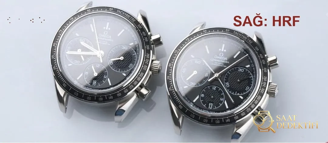 Gerçek-Replika Karşılaştırması: HR Factory Omega Speedmaster 326 Çok Fonksiyonlu Kronograf Kol Saati - Kadran Detayı ve Bezel İşçiliği