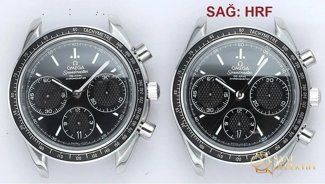 Gerçek-Replika Karşılaştırması: HR Factory Omega Speedmaster 326 Çok Fonksiyonlu Kronograf Kol Saati - Kasa Profili ve Kurma Kolu İncelemesi