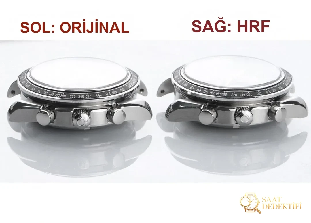 Gerçek-Replika Karşılaştırması: HR Factory Omega Speedmaster 326 Çok Fonksiyonlu Kronograf Kol Saati - Klips Kilidi ve Lazer Damgalar