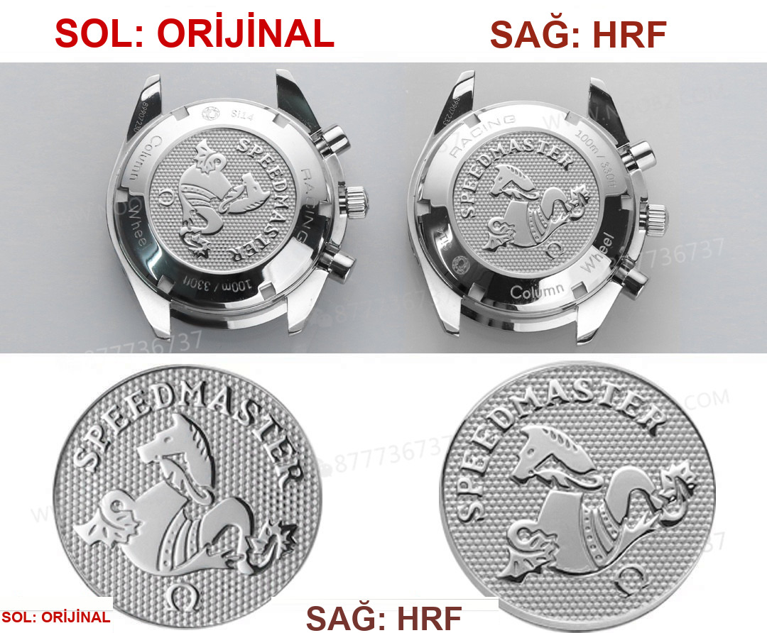 Gerçek-Replika Karşılaştırması: HR Factory Omega Speedmaster 326 Çok Fonksiyonlu Kronograf Kol Saati — 9. fotoğraf