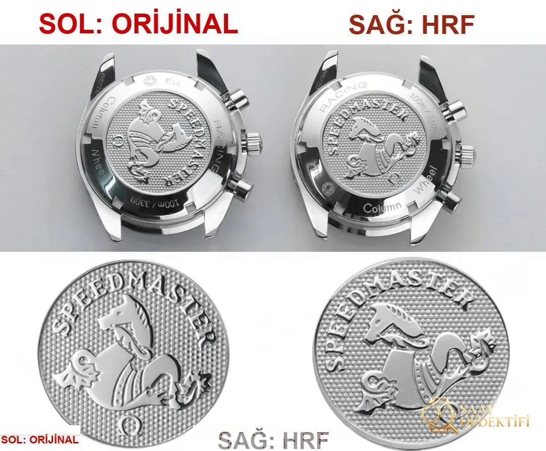 Gerçek-Replika Karşılaştırması: HR Factory Omega Speedmaster 326 Çok Fonksiyonlu Kronograf Kol Saati - Fosfor ve Super-LumiNova Gece Görünümü