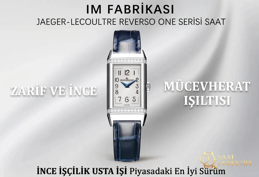 Gerçek-replika karşılaştırması: IM Factory Jaeger-LeCoultre Reverso kadın replika saat Q3288420 - Kadran Detayı ve Bezel İşçiliği
