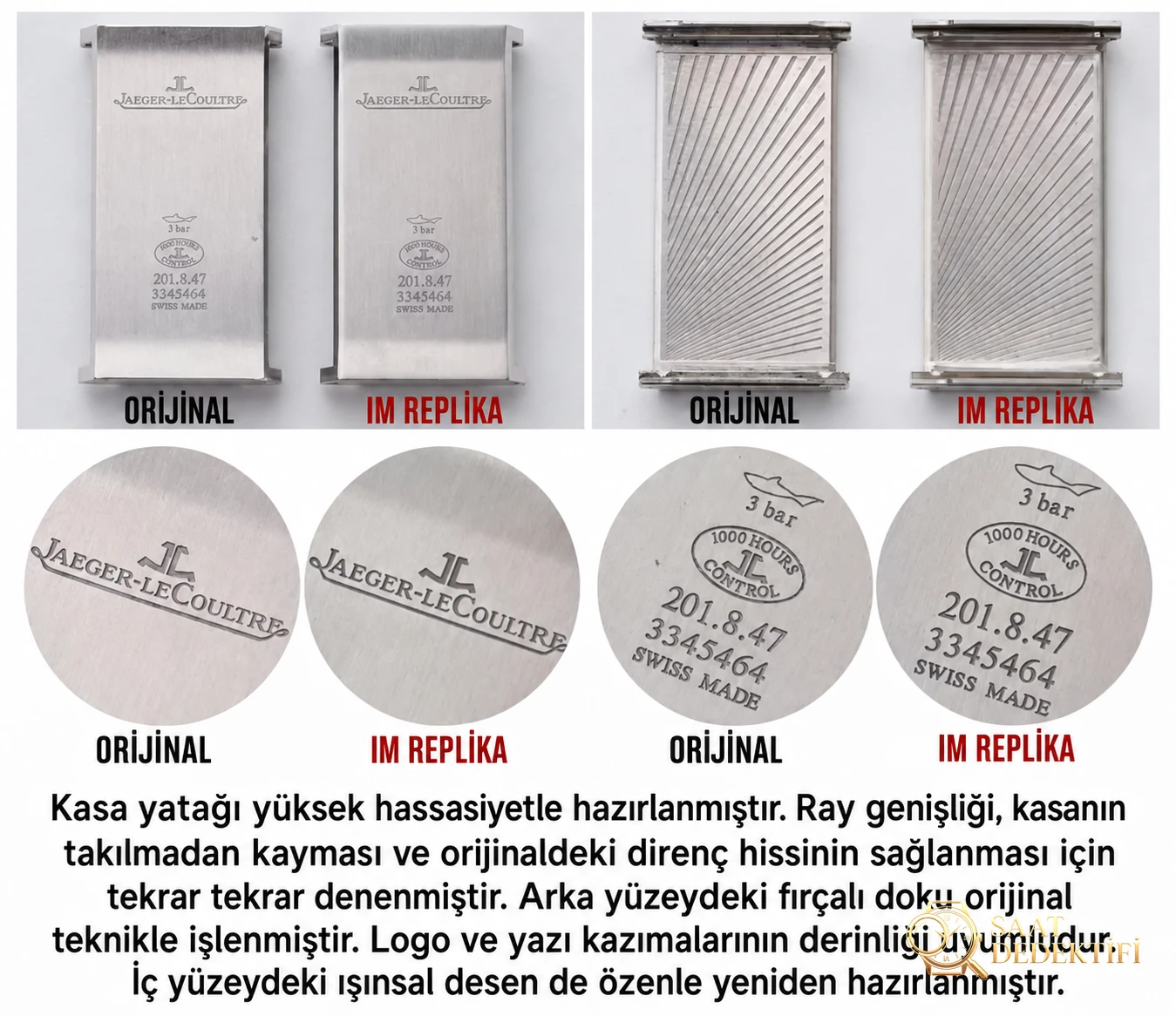 Gerçek-replika karşılaştırması: IM Factory Jaeger-LeCoultre Reverso kadın replika saat Q3288420 - Bilekte Duruş ve Kasa Orantısı