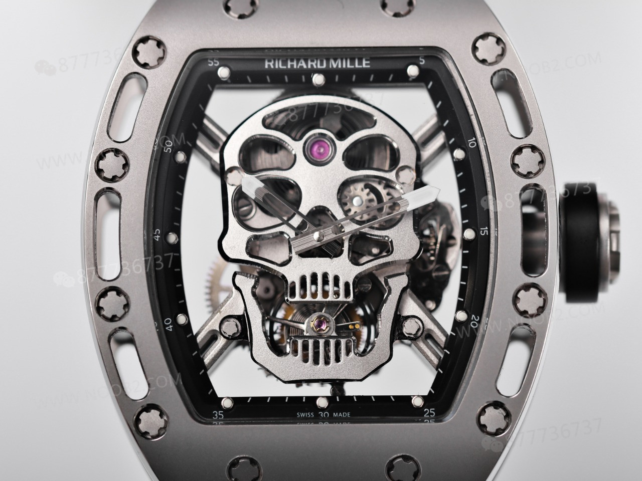 Gerçek-replika karşılaştırması: JB Factory Richard Mille RM52-01 gerçek tourbillon kol saatini nereden alabilirim? — 13. fotoğraf