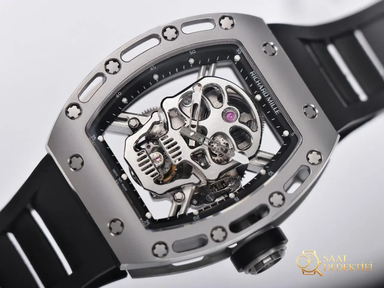 Gerçek-replika karşılaştırması: JB Factory Richard Mille RM52-01 gerçek tourbillon kol saatini nereden alabilirim? - Tepe Koruması ve Ayar Fonksiyonu