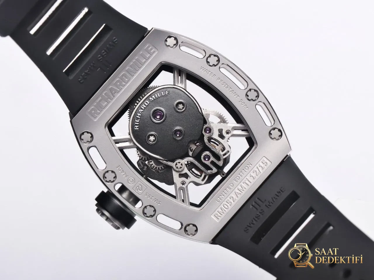 Gerçek-replika karşılaştırması: JB Factory Richard Mille RM52-01 gerçek tourbillon kol saatini nereden alabilirim? - Makro Mekanizma Köprüleri ve Cenevre Çizgileri