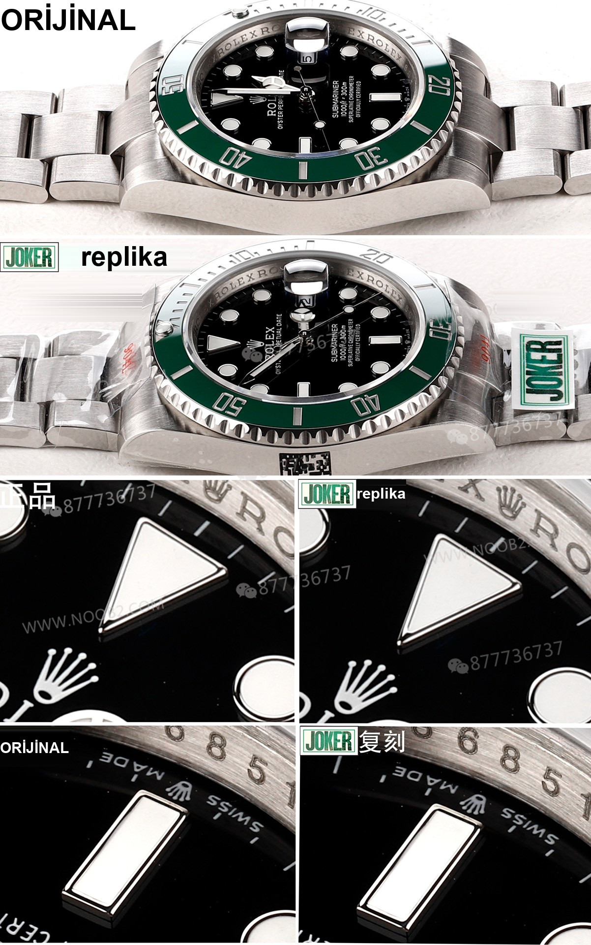 Gerçek-Replika Karşılaştırması: Joker Rolex Submariner İşçiliği Nasıl? Almaya Değer mi? — 5. fotoğraf