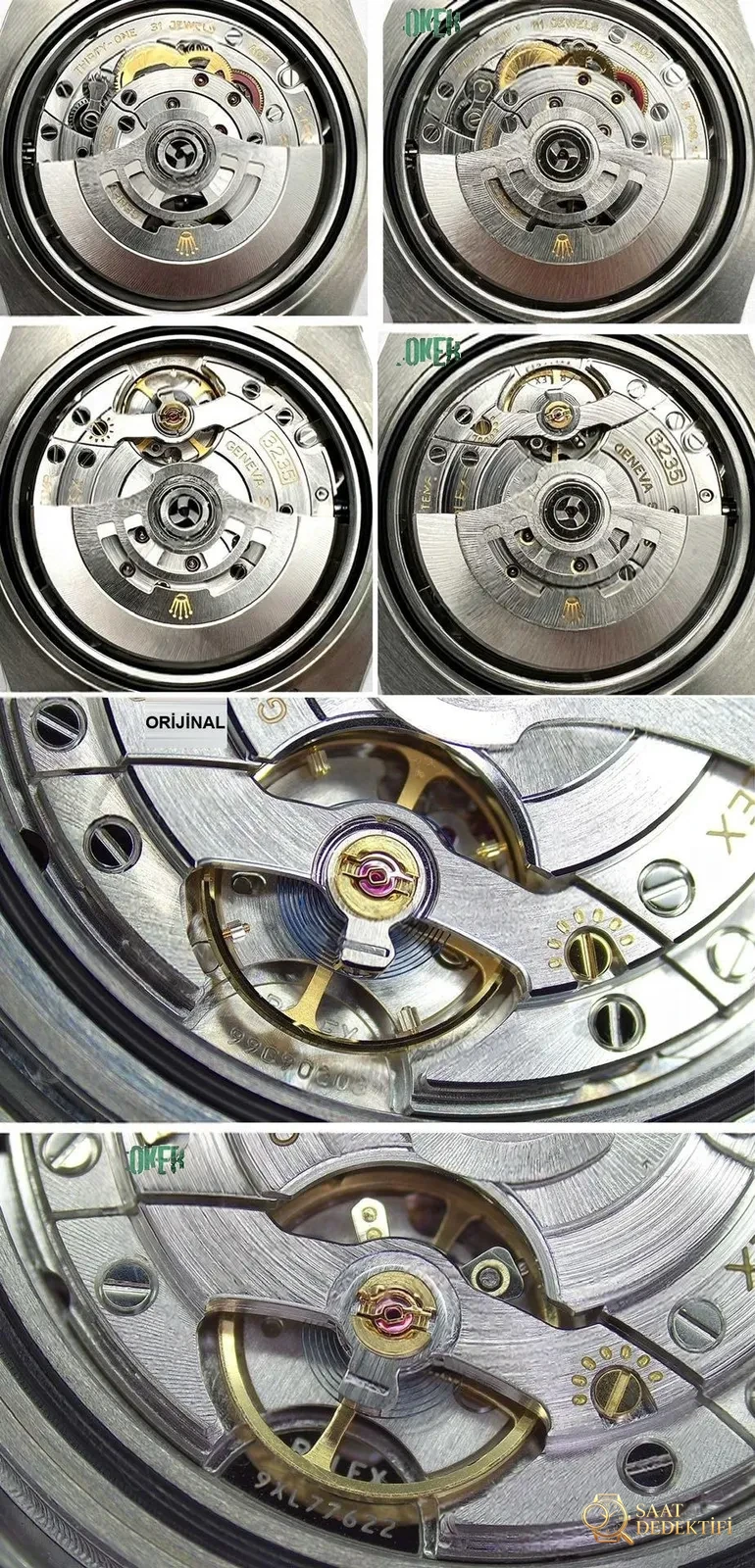 Gerçek-Replika Karşılaştırması: Joker Rolex Submariner İşçiliği Nasıl? Almaya Değer mi? - Klips Kilidi ve Lazer Damgalar