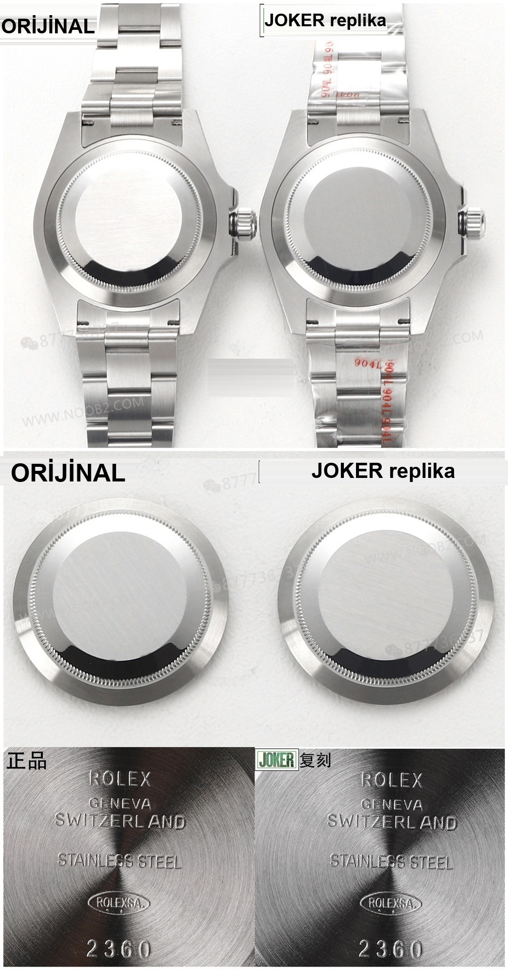 Gerçek-Replika Karşılaştırması: Joker Rolex Submariner İşçiliği Nasıl? Almaya Değer mi? — 9. fotoğraf