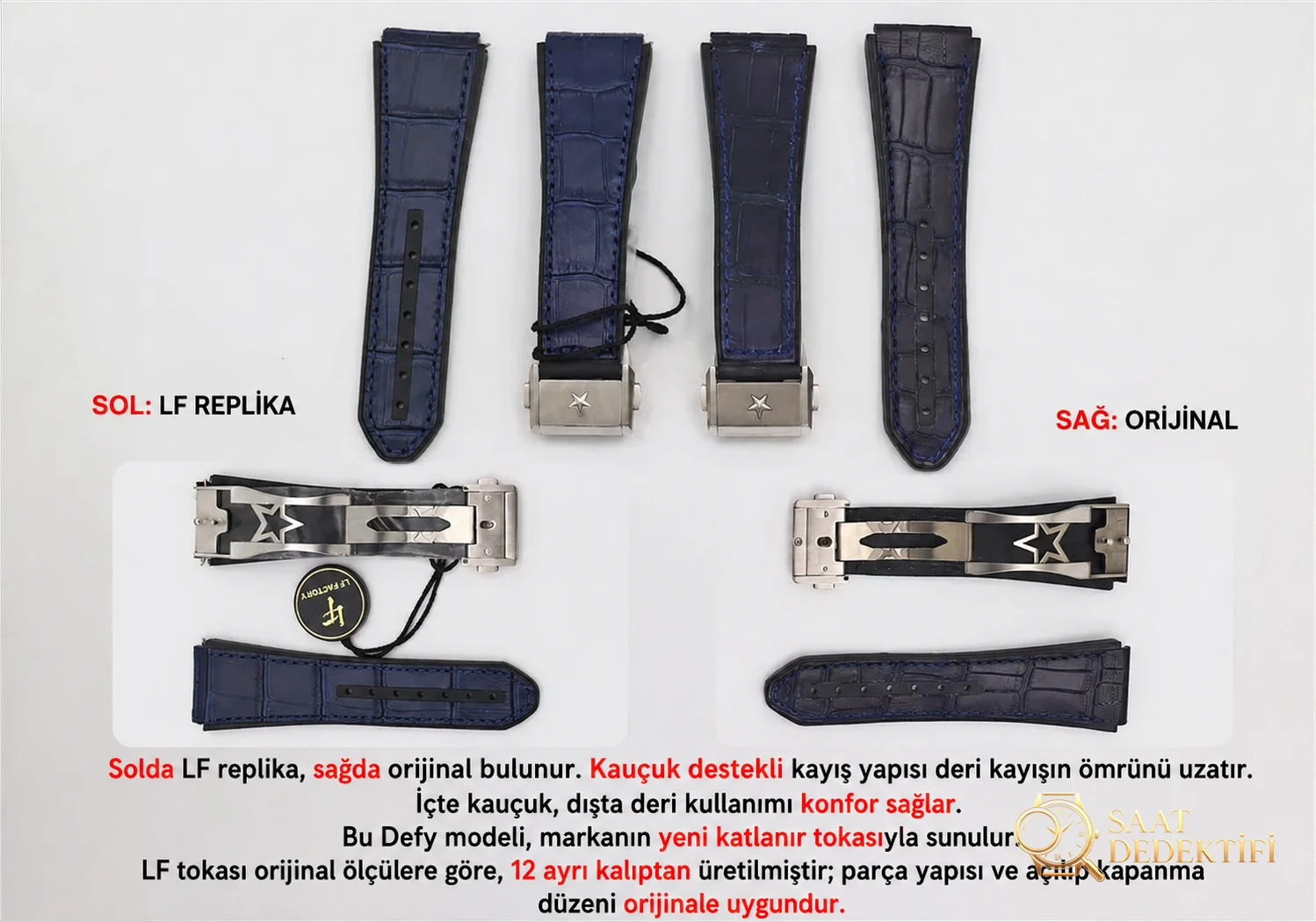 Gerçek-replika karşılaştırması: LF Factory Zenith DEFY serisi CLASSIC kol saati incelemesi - Bilekte Duruş ve Kasa Orantısı