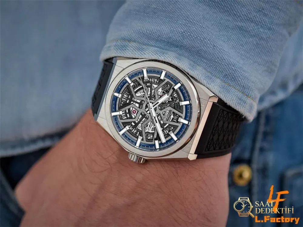 Gerçek-replika karşılaştırması: LF Factory Zenith DEFY serisi CLASSIC kol saati incelemesi - Arka Kapak Gravür ve Seri Numarası