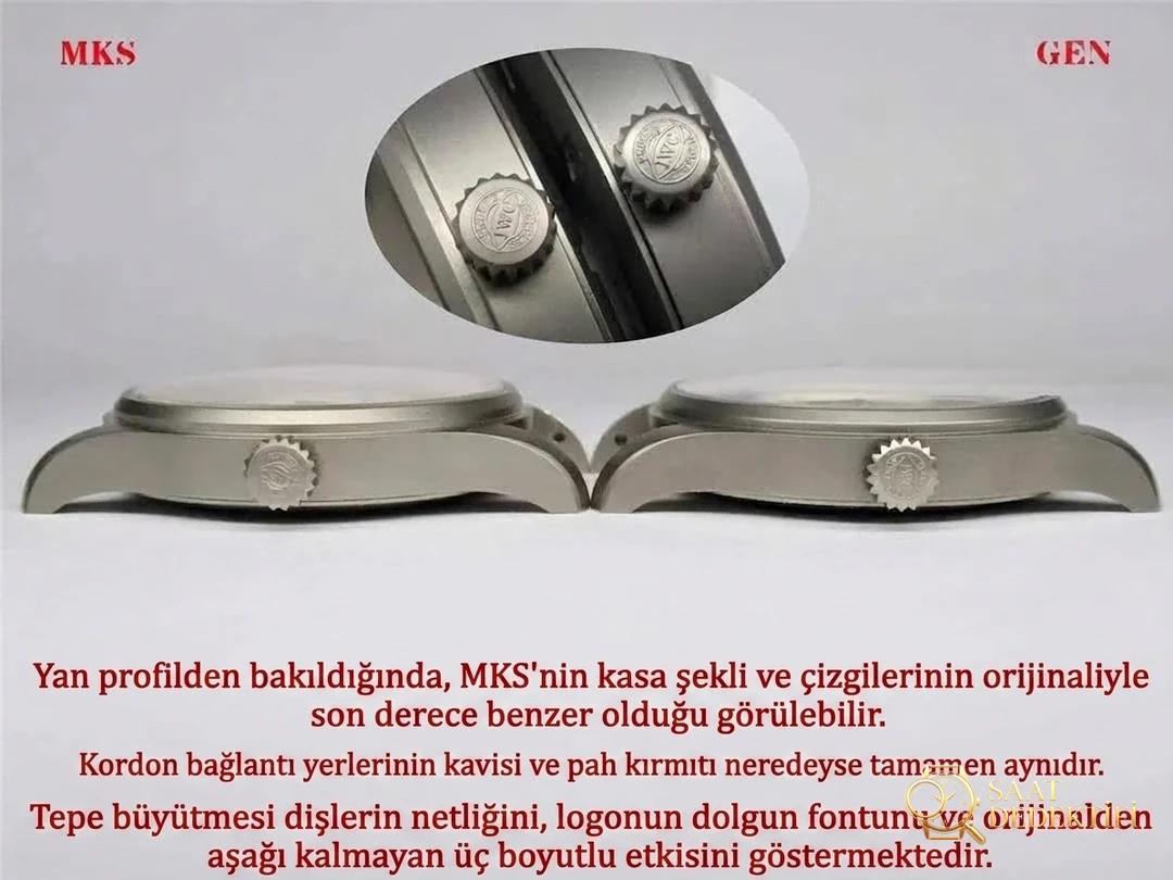 Gerçek-replika karşılaştırması: MKS Factory IWC Pilot titanyum kasa Mark XVIII işçiliği iyi mi? - Bilezik, Toka ve Klips Mekanizması