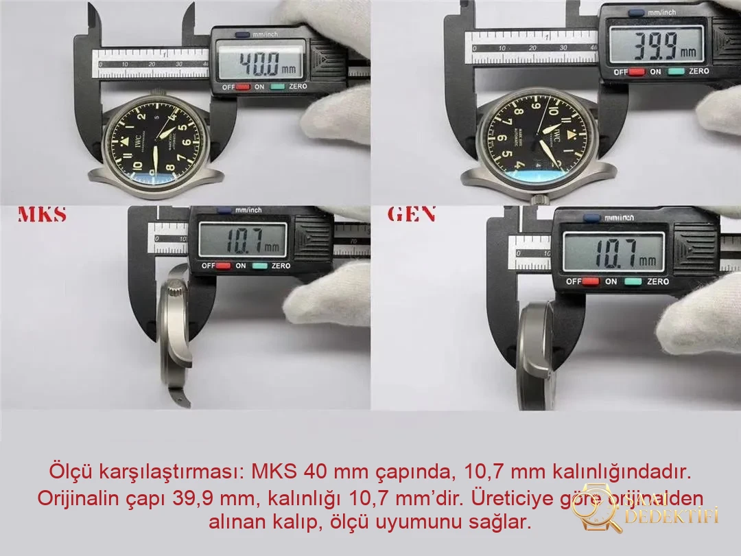 Gerçek-replika karşılaştırması: MKS Factory IWC Pilot titanyum kasa Mark XVIII işçiliği iyi mi? - Makro Kadran ve İndeks İşçiliği