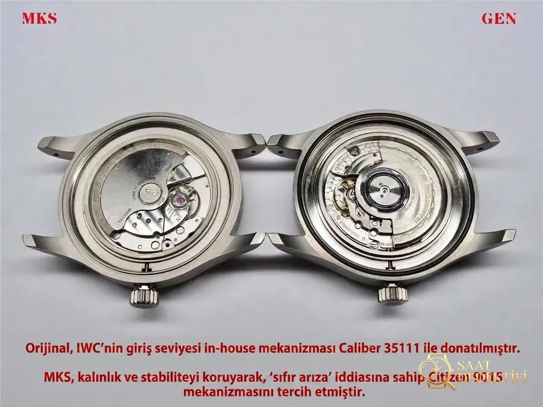 Gerçek-replika karşılaştırması: MKS Factory IWC Pilot titanyum kasa Mark XVIII işçiliği iyi mi? - Bilekte Duruş ve Kasa Orantısı