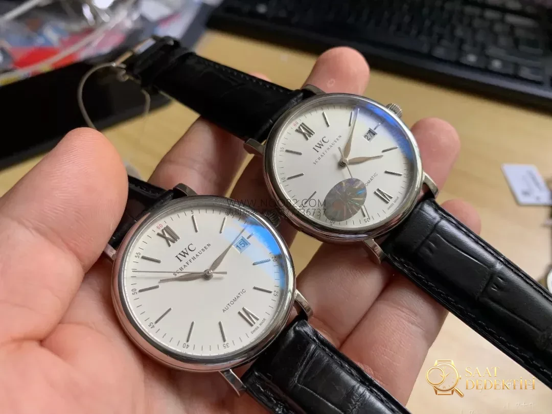 Gerçek-replika karşılaştırması: MKS IWC Portofino klasik erkek replika saati V5 versiyonunun orijinal IW356501 ile karşılaştırması - Bilezik, Toka ve Klips Mekanizması