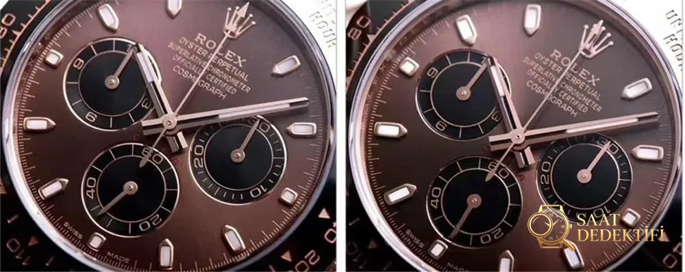 Сравнение реальной копии: модель шоколадного цвета с механизмом N Factory Rolex Daytona 4130 выдает вас с первого взгляда? - Макро-циферблат и индексное качество изготовления