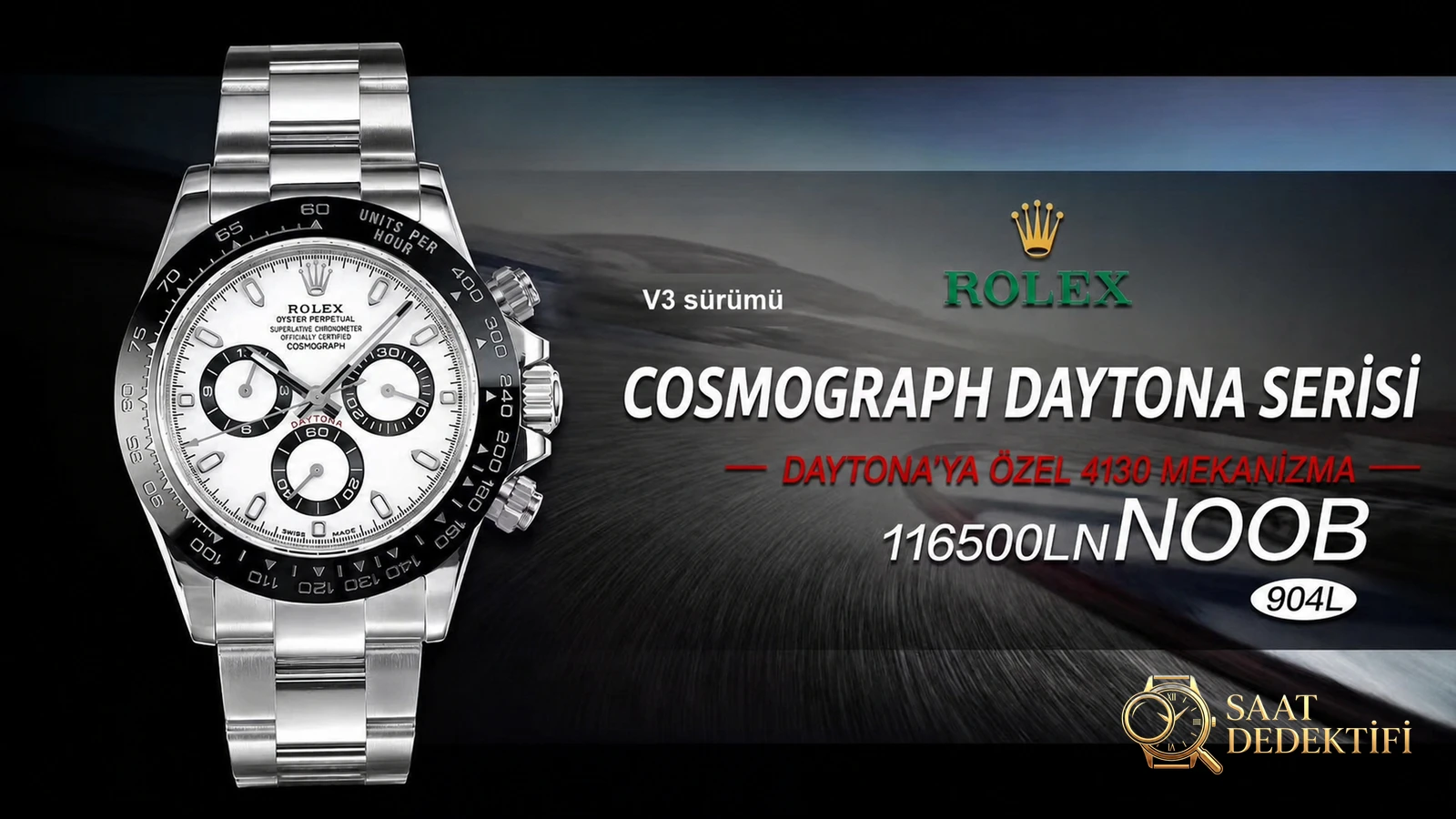 Gerçek-replika karşılaştırması: N Factory Rolex Daytona V3 sürümü 4130 mekanizması orijinalinden nasıl ayırt edilir? - Kadran Detayı ve Bezel İşçiliği