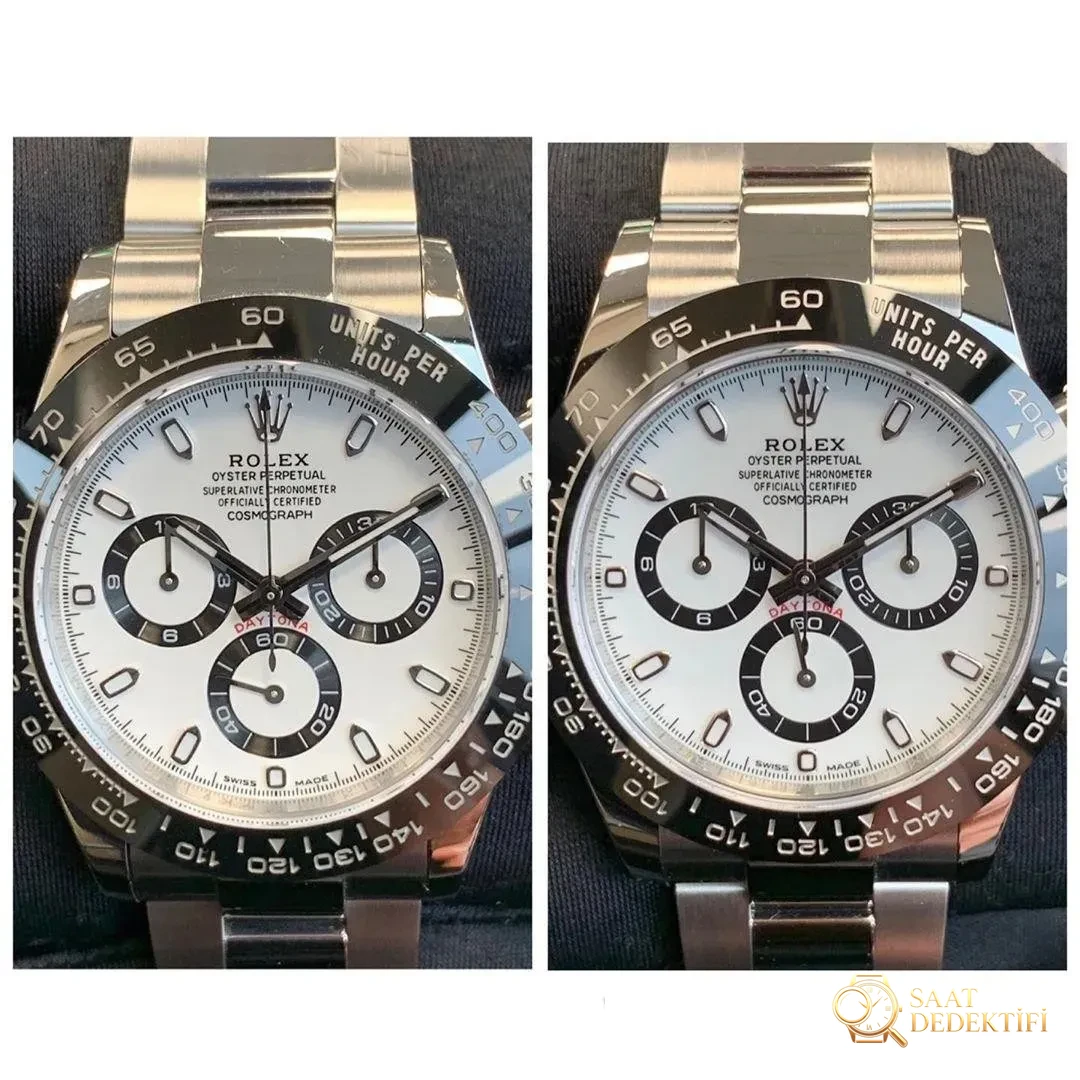 Gerçek-replika karşılaştırması: N Factory Rolex Daytona V3 sürümü 4130 mekanizması orijinalinden nasıl ayırt edilir? - Kasa Profili ve Kurma Kolu İncelemesi