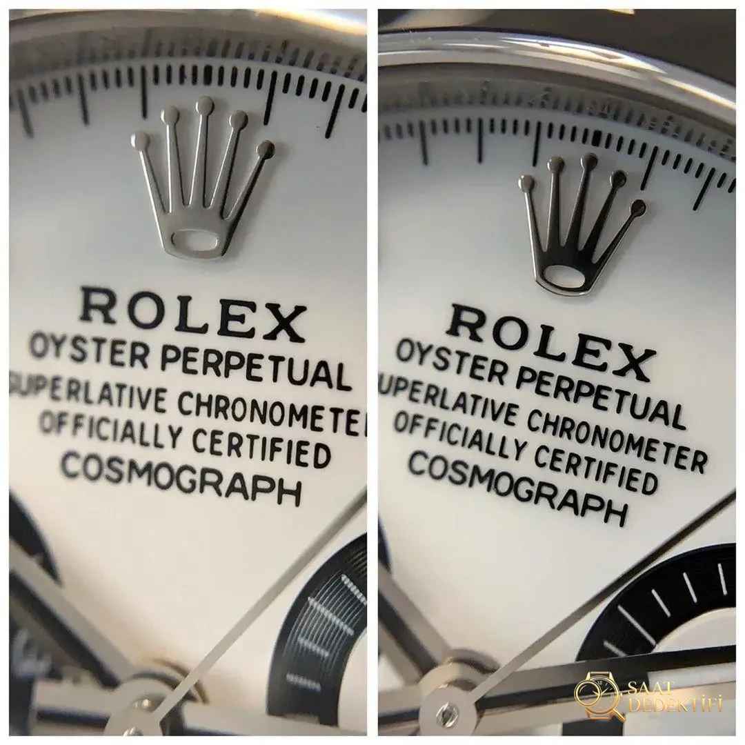 Gerçek-replika karşılaştırması: N Factory Rolex Daytona V3 sürümü 4130 mekanizması orijinalinden nasıl ayırt edilir? - Makro Kadran ve İndeks İşçiliği
