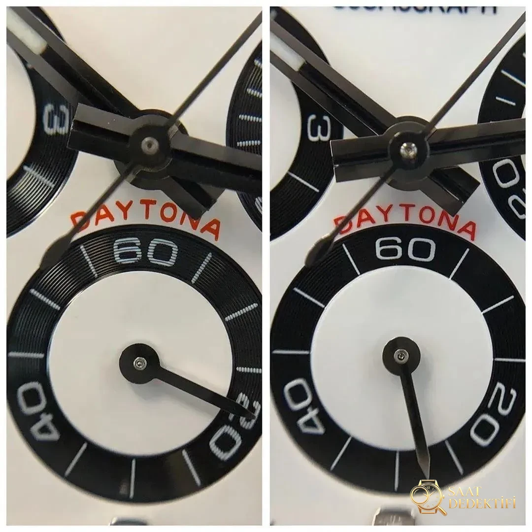 Gerçek-replika karşılaştırması: N Factory Rolex Daytona V3 sürümü 4130 mekanizması orijinalinden nasıl ayırt edilir? - Klips Kilidi ve Lazer Damgalar