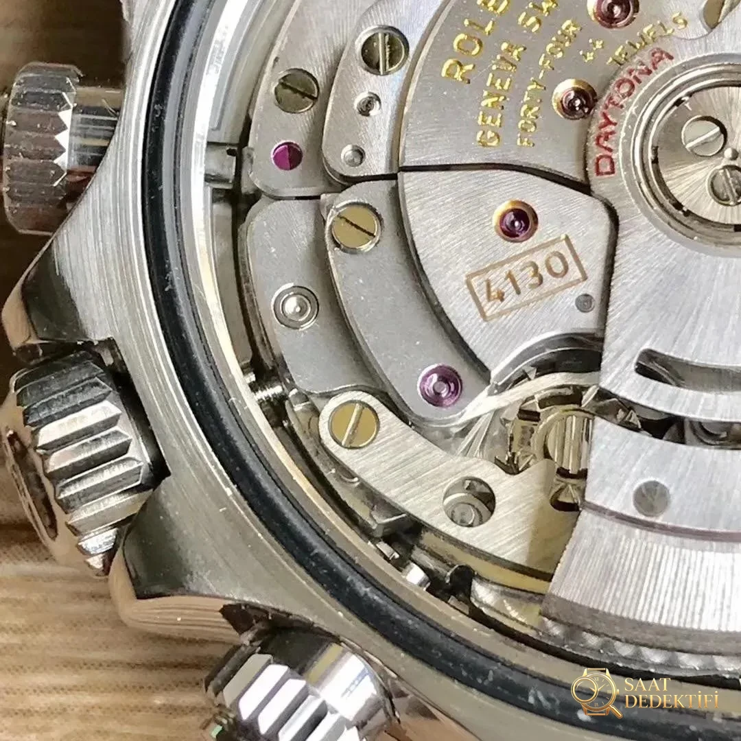 Gerçek-replika karşılaştırması: N Factory Rolex Daytona V3 sürümü 4130 mekanizması orijinalinden nasıl ayırt edilir? - Tepe Koruması ve Ayar Fonksiyonu