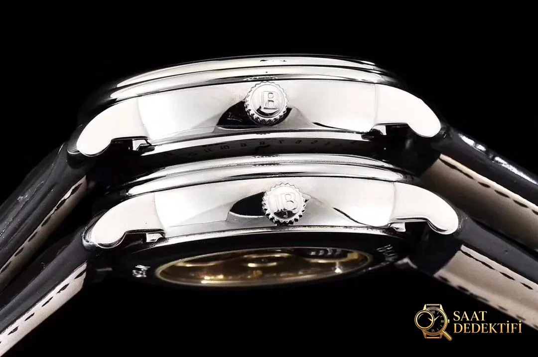 Gerçek-replika karşılaştırması: OM Factory V3 versiyonu Blancpain 6654 tam takvim ay evreli replika saat - Tepe Koruması ve Ayar Fonksiyonu
