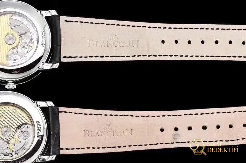 Gerçek-replika karşılaştırması: OM Factory V3 versiyonu Blancpain 6654 tam takvim ay evreli replika saat - Toka İçi Mikro Ayar Mekanizması