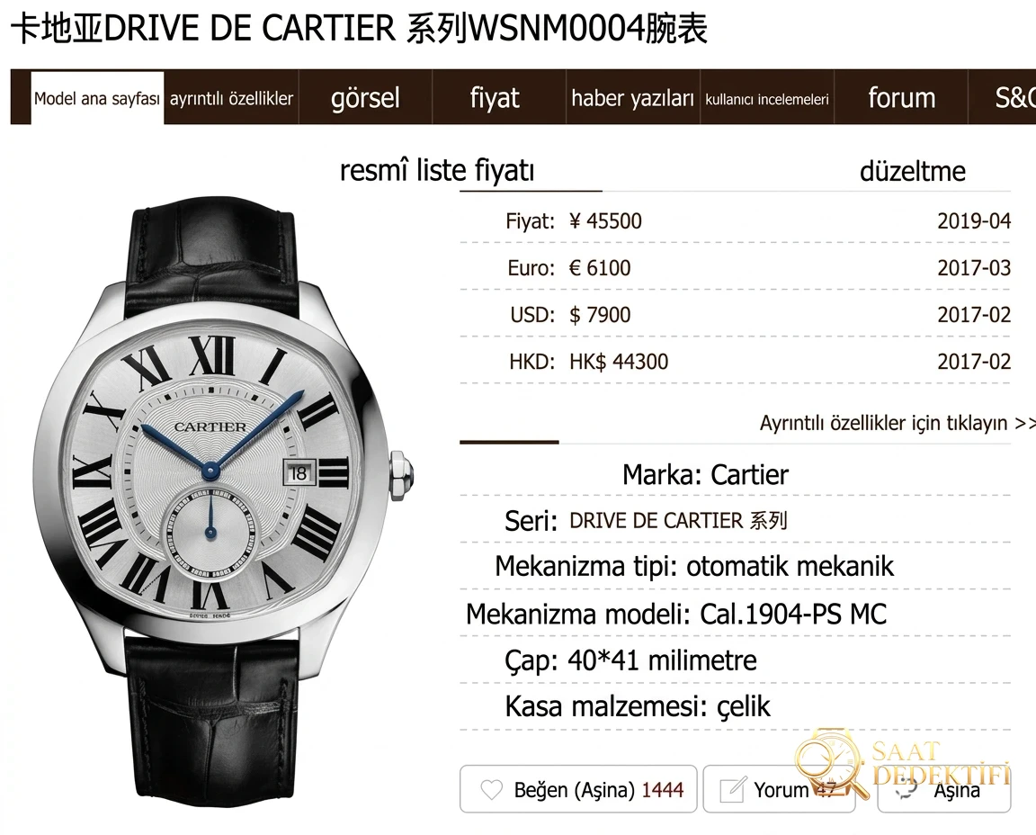 Real-replica comparison, original review: How much is the GS Factory Cartier Drive de series WSNM0004 replica watch? Is the quality good? - Dial Detail and Bezel Workmanship