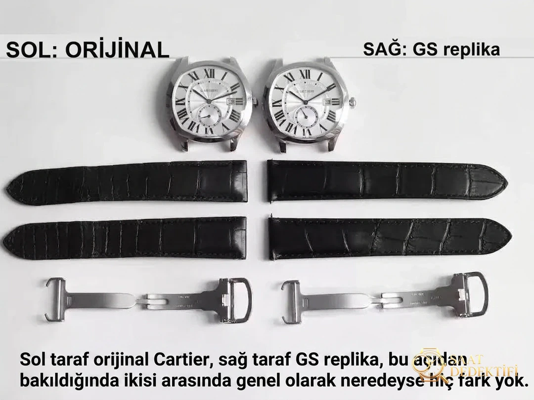 Real-replica comparison, original review: How much is the GS Factory Cartier Drive de series WSNM0004 replica watch? Is the quality good? - Back Cover and Mechanism Detail