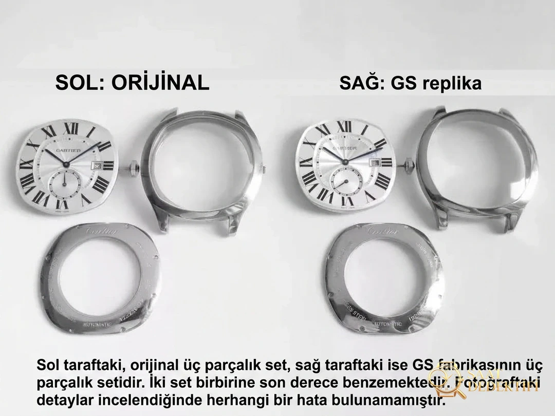 Real-replica comparison, original review: How much is the GS Factory Cartier Drive de series WSNM0004 replica watch? Is the quality good? - Phosphor and Super-LumiNova Night View