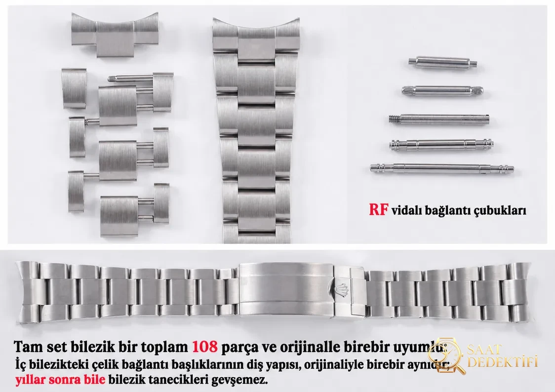 Gerçek-replika karşılaştırması: RF Factory Rolex yeni siyah Submariner