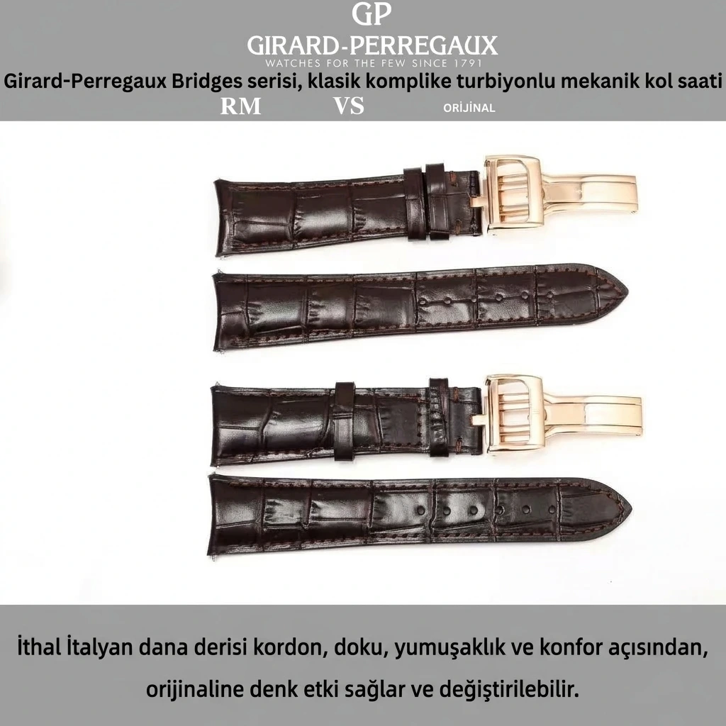 Gerçek-replika karşılaştırması: RM Factory Girard-Perregaux Bridges 99193 tourbillon replika saat incelemesi - Fosfor ve Super-LumiNova Gece Görünümü