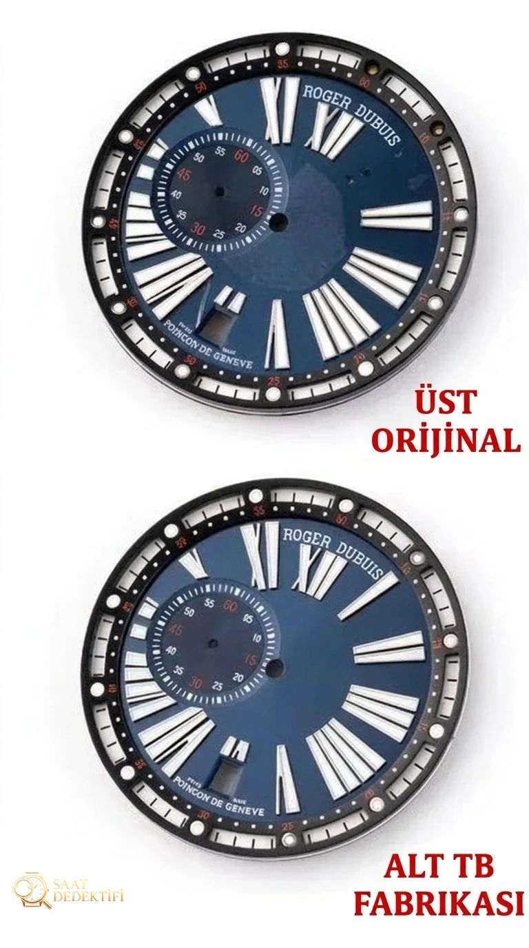 Gerçek-replika karşılaştırması: TBF Factory Roger Dubuis Excalibur serisi 0542 (0543) kol saati - Kasa Profili ve Kurma Kolu İncelemesi
