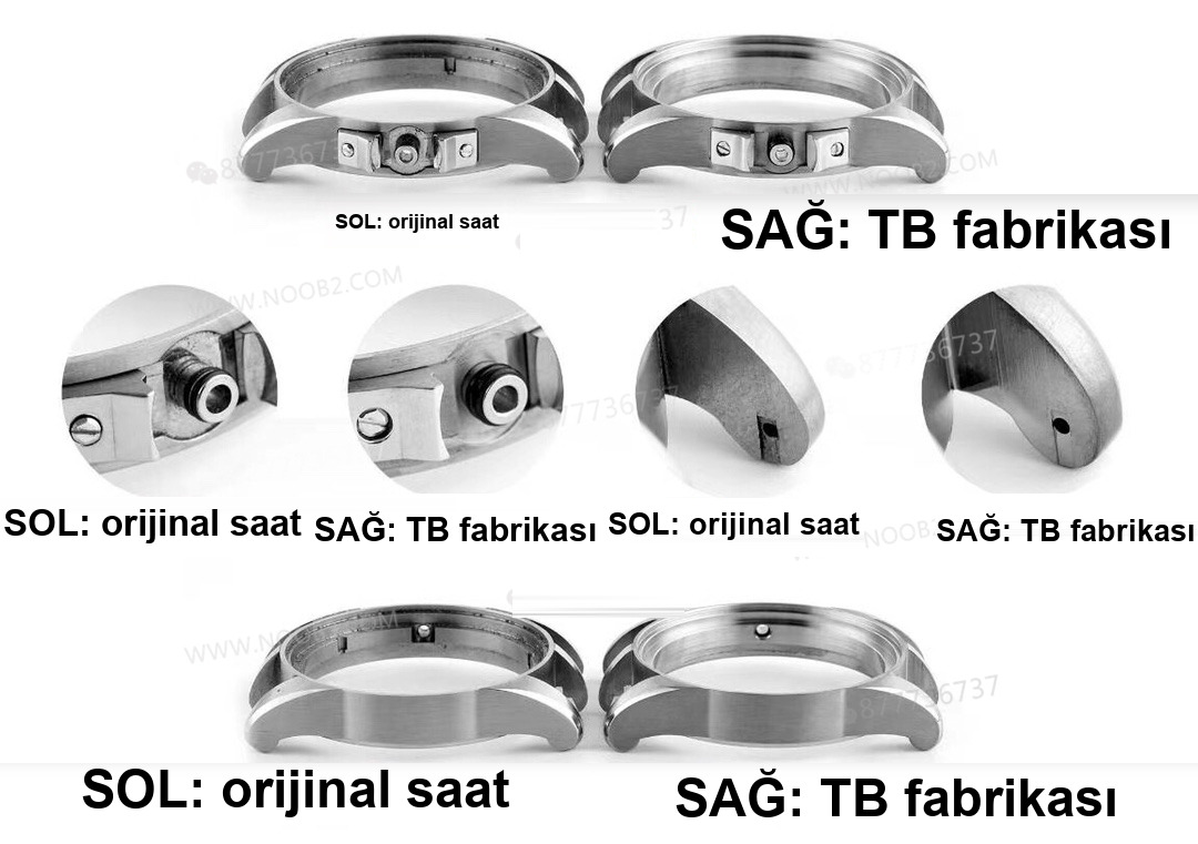 Gerçek-replika karşılaştırması: TBF Factory Roger Dubuis Excalibur serisi 0542 (0543) kol saati — 9. fotoğraf