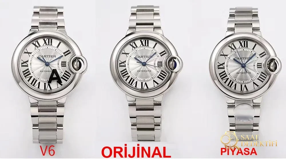 Revue Cartier Ballon Bleu - Vue de face et conception du boîtier