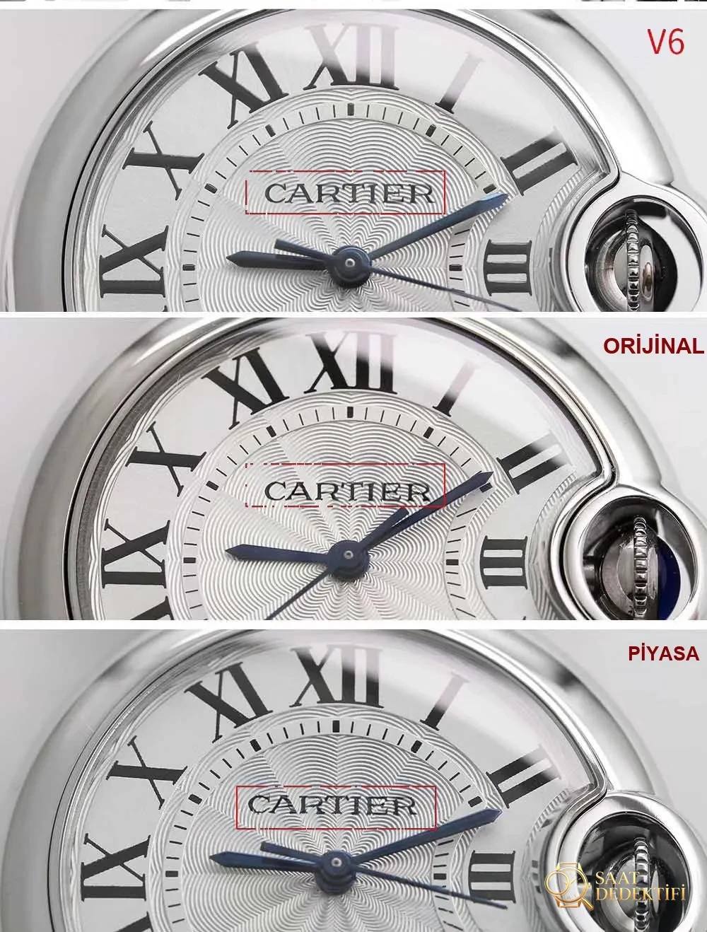 Réel ou réplique : V6 Factory Cartier Ballon Bleu 33 mm — version originale par rapport à la version du marché, laquelle peut être identifiée comme une contrefaçon en un coup d'œil ? - Profil de cas et examen de la Couronne