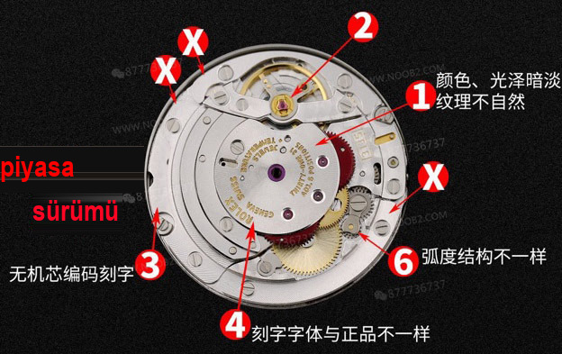 Gerçek-replika karşılaştırması: V6 Factory Rolex siyah Submariner 3135 mekanizması, orijinalle kıyaslandığında piyasa versiyonlarından hangi noktalarda daha iyi? — 6. fotoğraf